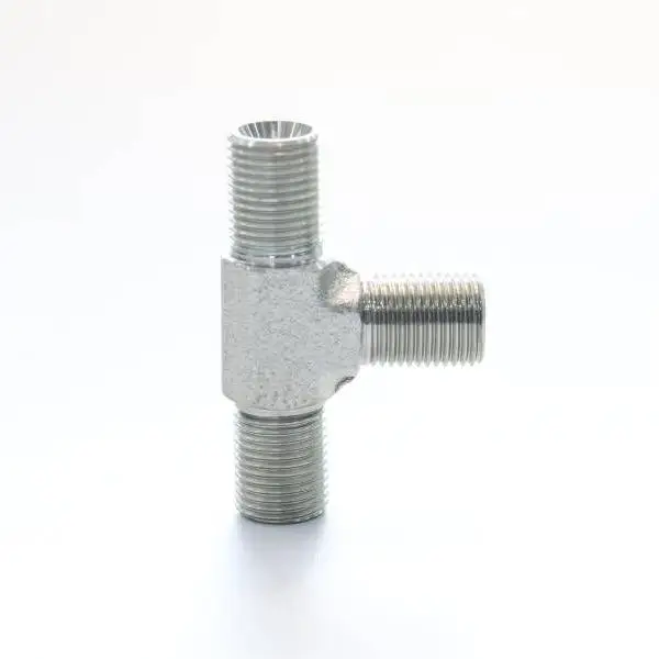 Customized Carbon Steel Threaded Pipe Tube  Adapter Hose Crimp Male BSPP To Male BSPP AB Series Hydraulic Fitting Bulkhead nut