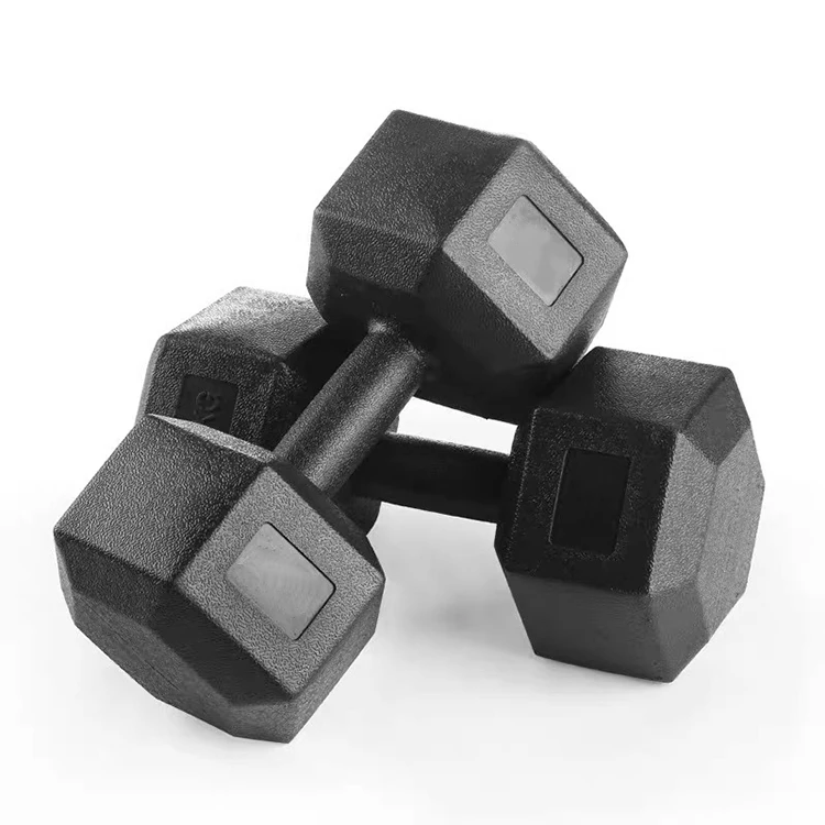 Free weight hex dumbbells buy online fitness training 2kg 4kg 5kg 10kg coated cement dumbbell