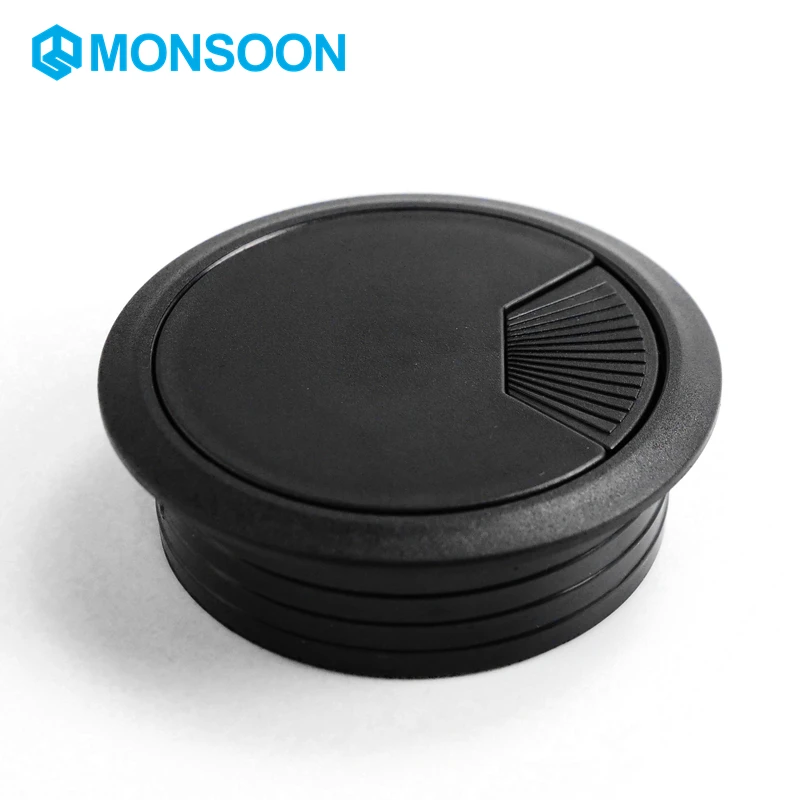 MONSOON Metal Office Desk Cable Grommets Organizer Computer Table Cable Wire Connection Boxes