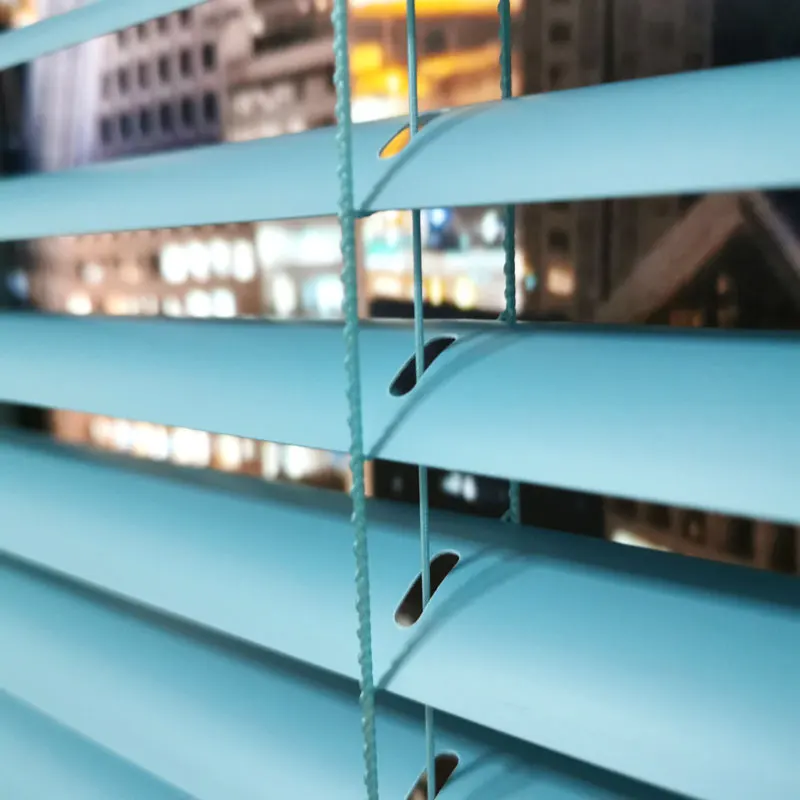 Cordless 1 inch Vinyl PVC Mini Blinds Waterproof Window Shade