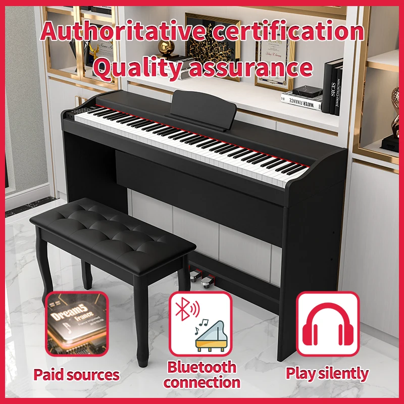 KIMFBAY piano keyboard digital piano 88 keys pedals piano keyboard 88 key