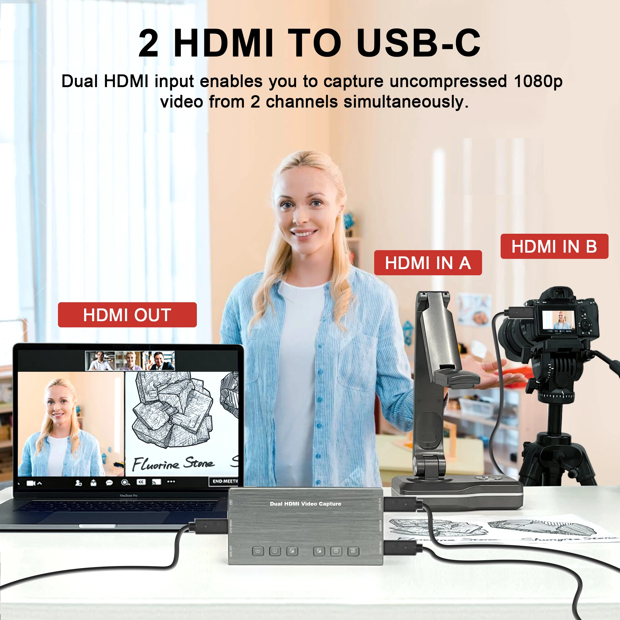  Лучшая карта захвата с двойными входами Hdmi система видеозахвата бесплатный транслятор в реальном