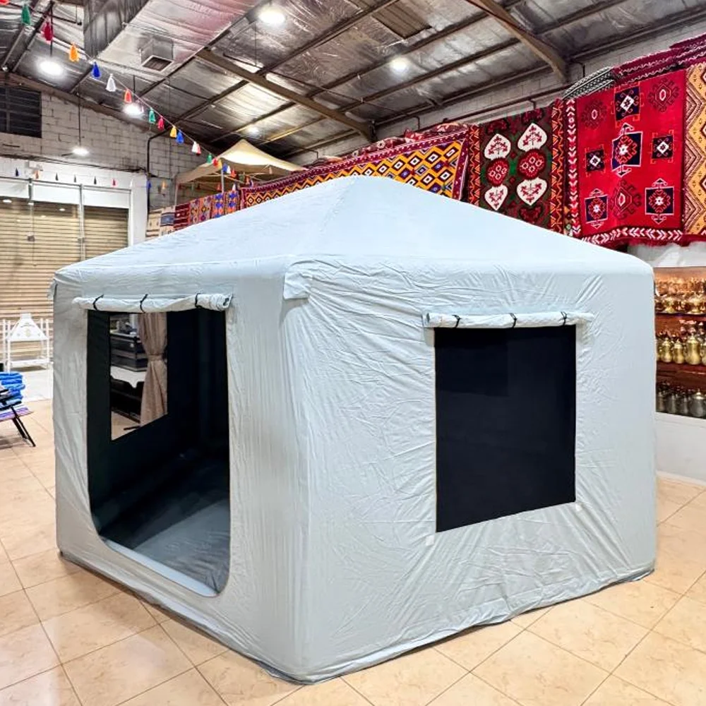 Factory design clear dome tent waterproof 5 6 7 8 people 12 inflatable tent for camping