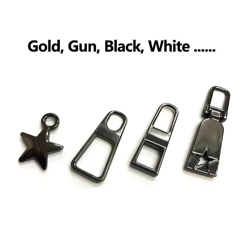 Custom Logo Jacket Zipper Pulls Canada Guangzhou Zip pull 5g Metal Zipper Puller For Bag Handbags Fabric Tactical Zipper Pull