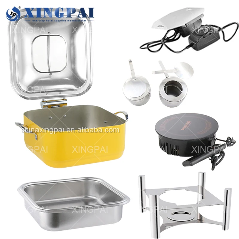 XINGPAI other hotel & restaurant supplies stainless steel 5 liters induction chafing dish for buffet catering