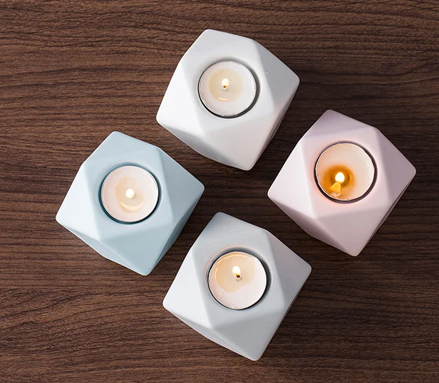 Modern and luxurious style china home decor wholesale special hot selling nordic handmade ceramic candlestick