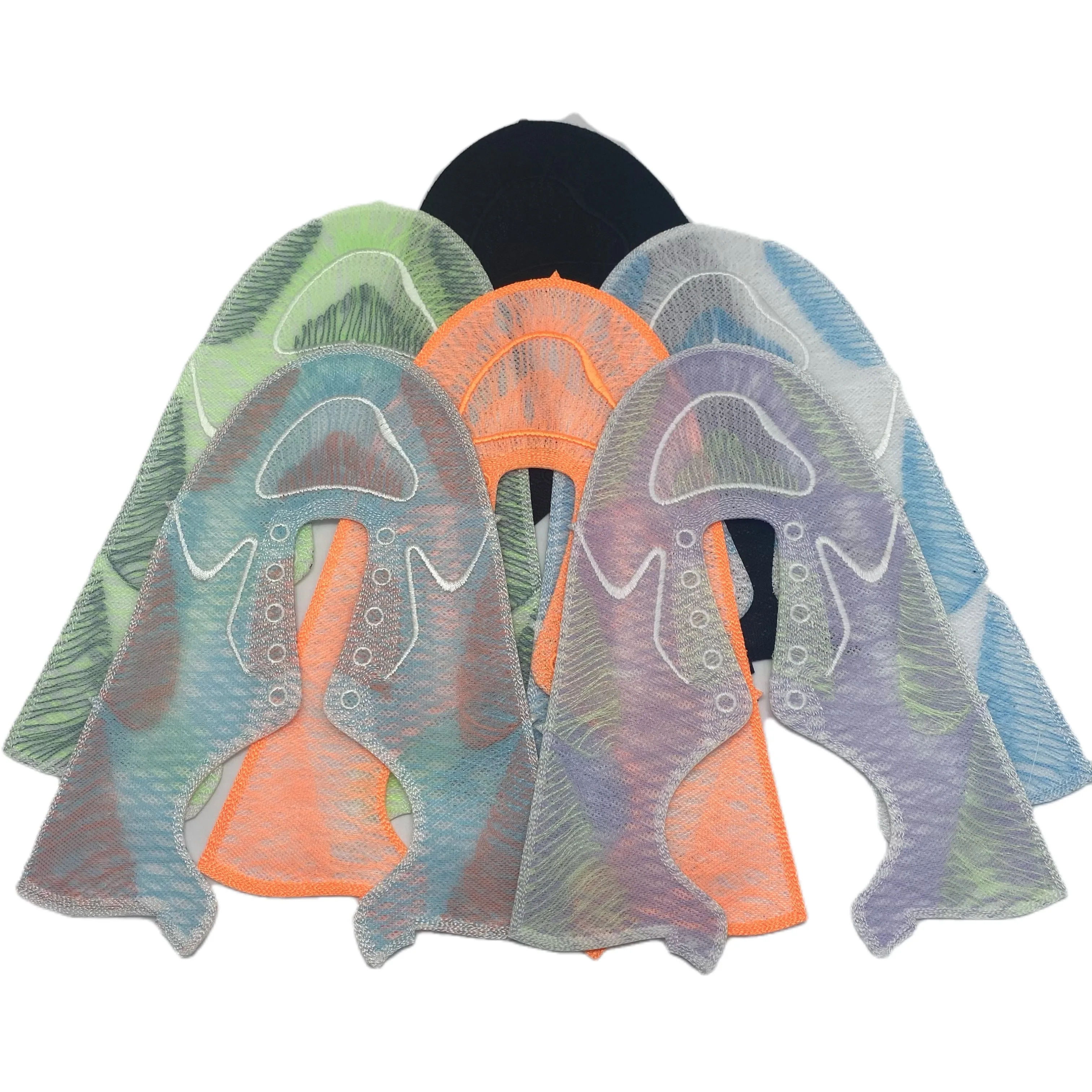 breathable special embroidery casual running sport polyester custom semi finished eco friendly recycld shoes upper