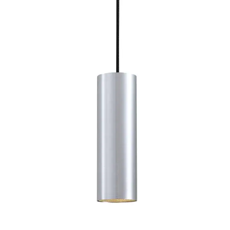 modern aluminium pendant lighting Minimalism Style D80x250mm COB 9W brushed gold Pendant Light
