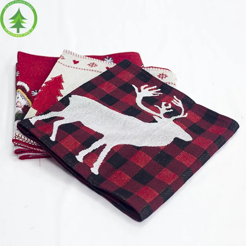 Christmas Decoration Embroidery Runner Creative Christmas Coffee Table Decoration Table Cloth Table Flag
