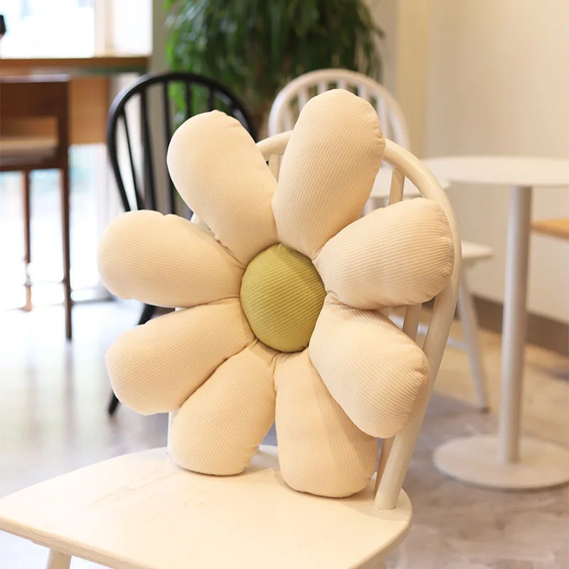 Hot selling daisy flower stuffed pillow flower shaped plush cushion