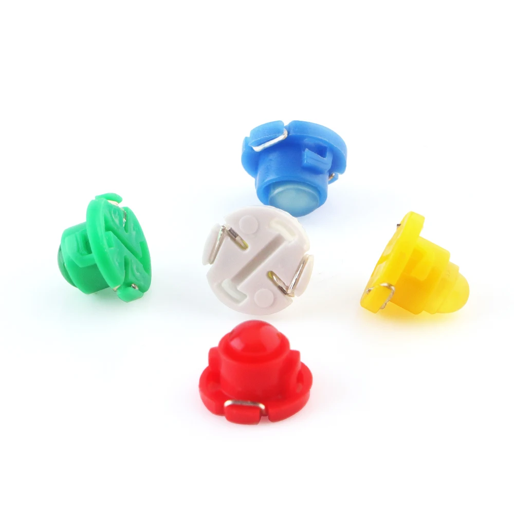 Super Bright T4.7 Car LED COB 1 SMD Dashboard Winding Bulbs 12V Warning Indicator Interior Light Neo Wedge