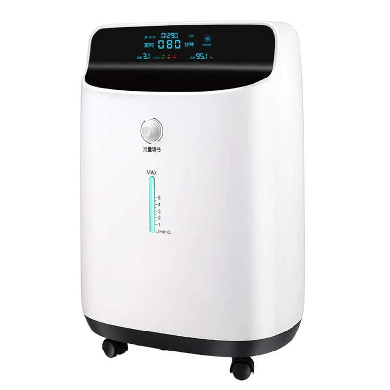 Cost-effective Medical 5 liters portable oxygen concentrator with one bottle