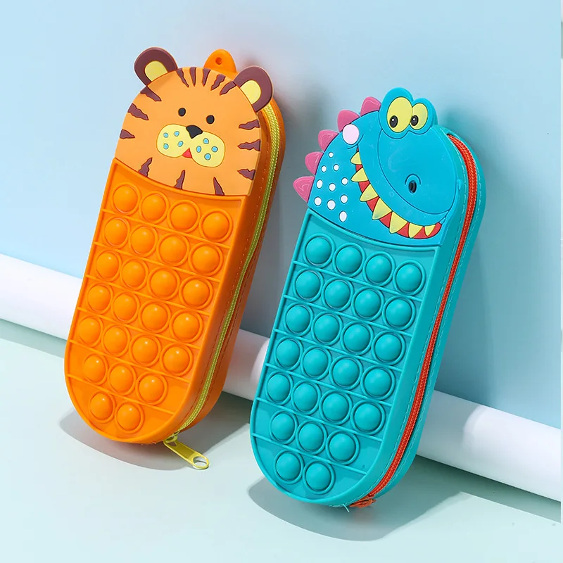 Мягкий силиконовый школьный пенал с логотипом единорога для девочек детей силиконовые сумки единорогом