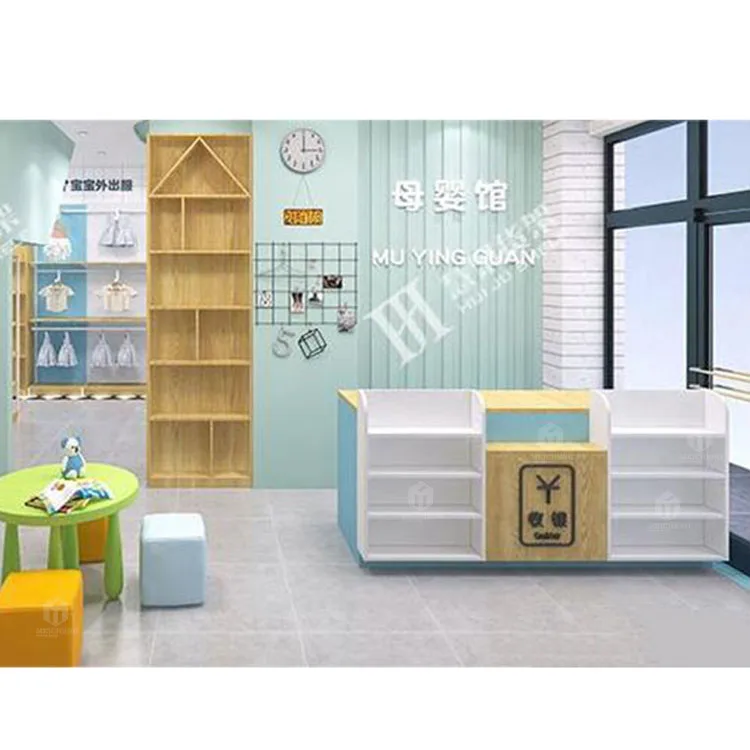 Meicheng Custom Size Modern Saloon Boutique Checkout Counter Retail Counter Desk Checkout Counter Cashier