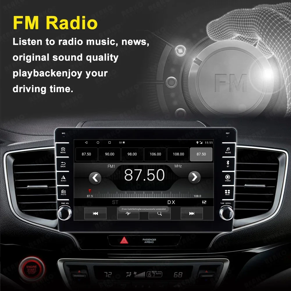 9inch Universal Auto android display wireless carplay multimedia Navigation Car Radio DVD player