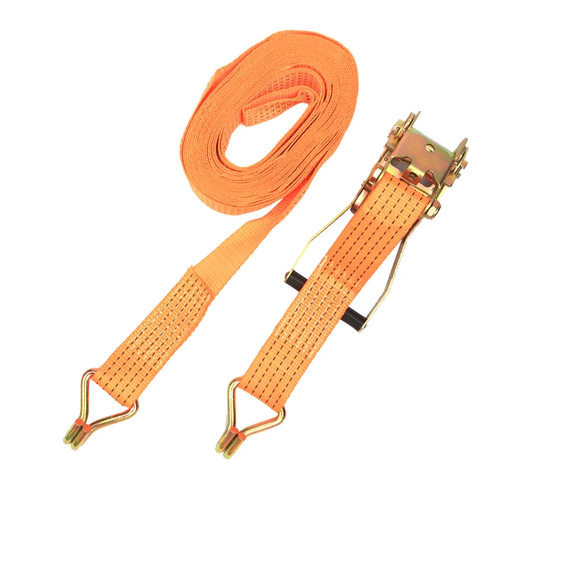 heavy duty 2inch 50mm polyester cargo lashing belt ratchet tie down straps motorcycle tie down cargo lashing straps