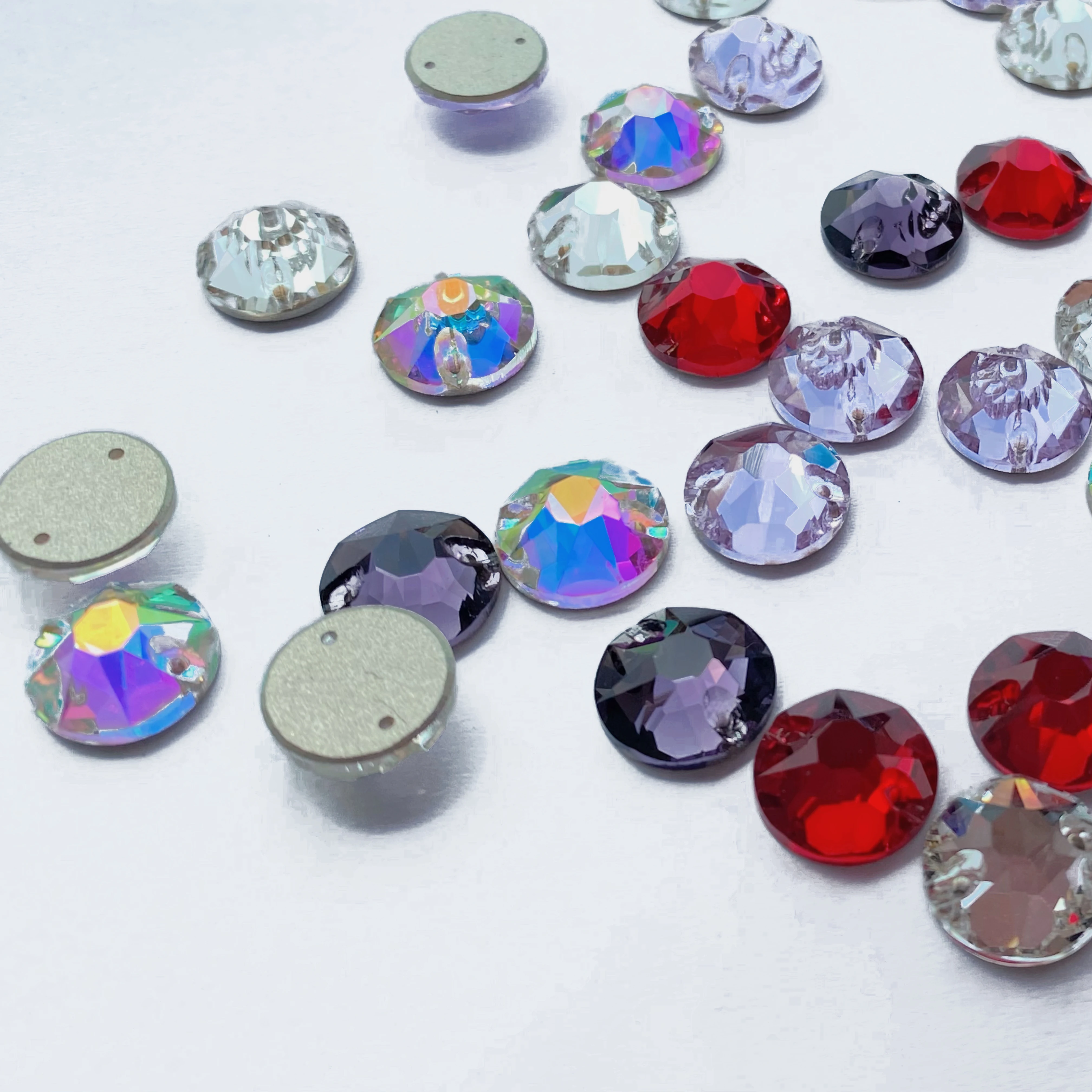 High Quality Sew On Crystals Glass Rhinestone Bulk Non hotfix Glitter Stones Diamond Rhinestones Nail Art Crystal