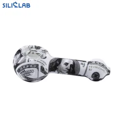 Декоративные мультфильм печатных табака воды Smoke Weed Аксессуары Длинные трубы стеклянная курительная чаша