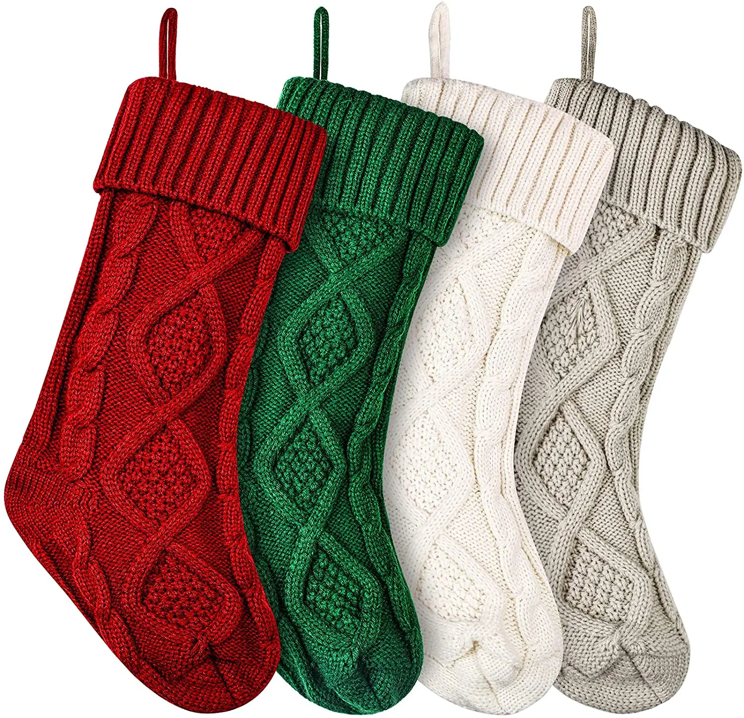 wholesale christmas hanging decorations knit christmas stocking