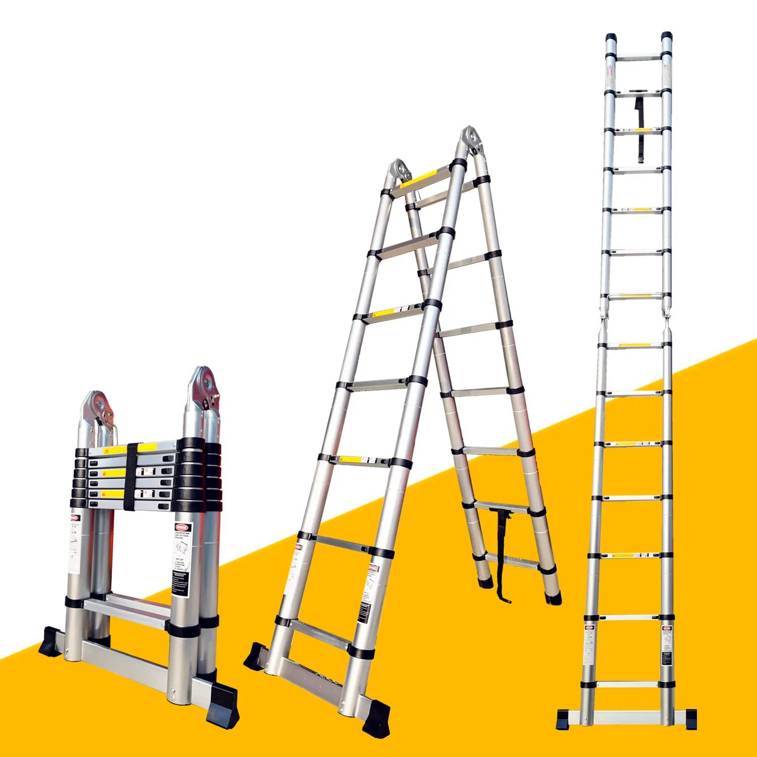 Двухсторонний Многофункциональный Алюминиевый телескопический трап с соединением