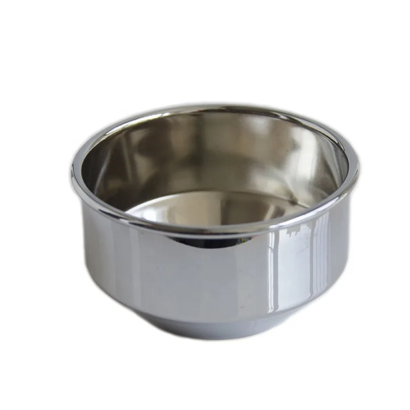 Factory Wholesale Copper High-gloss Chrome-plated Shaving Soap Bowl Shaving Foam Bowl