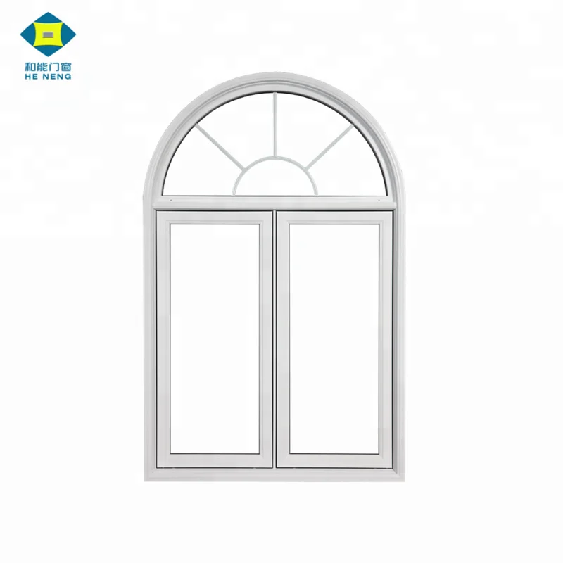 Hot selling product high quality Sliding Arch Door Half Moon Windows With Modern Grill Design Cheap House Window For Sale