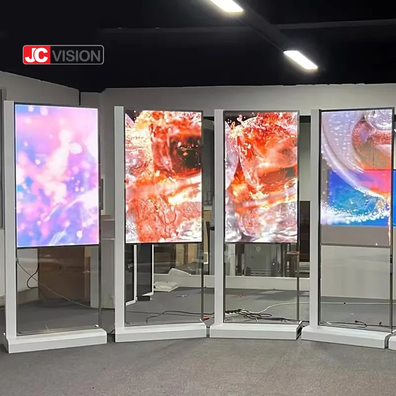 Transparent Android OLED LCD Touch Display Smart High Brightness 49inch 55 Inch Transparent OLED Displays