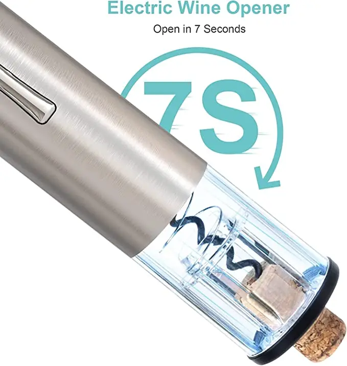 Electric Wine Opener Set with Stand, Rechargeable Cordless Bottle Openers