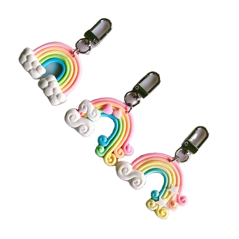 Милый милый брелок из силикагеля для женщин девушек влюбленных звезд облаков леденец сумка подвеска в виде автомобиля