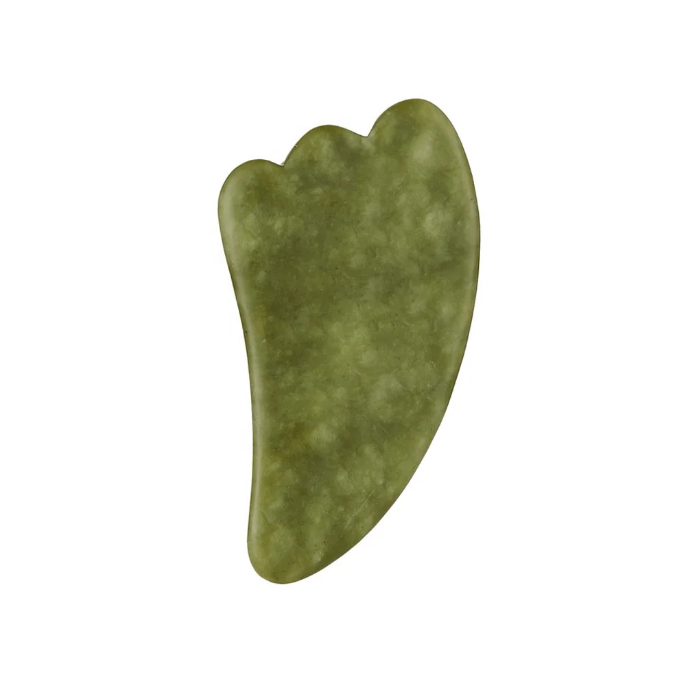 Skin jade scraper rose quartz facial massage guasha Natural board bar Green Xiuyu Xiuyan guasha with scrapping plate
