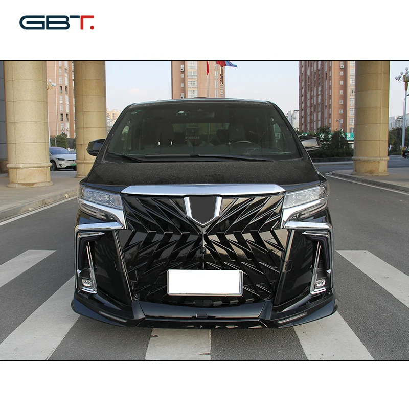 GBT drop shipping upgrade kit for alphard 30 Modified facelift wald bodykit include grille for toyota alphard bodykit