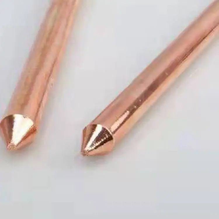 1/2 inch 3/8inch solid copper coated steel earthing rod