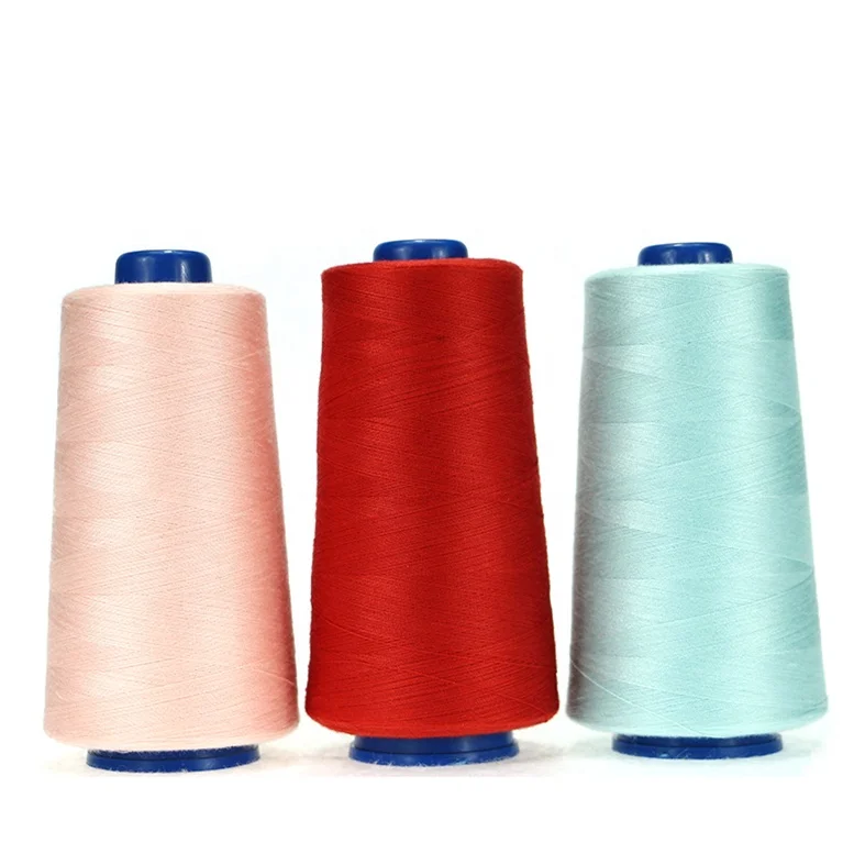 Заводская цена 40/2 3000yds 100% полиэфирная нить для швейной машины черного и белого цвета для одежды и толстовки