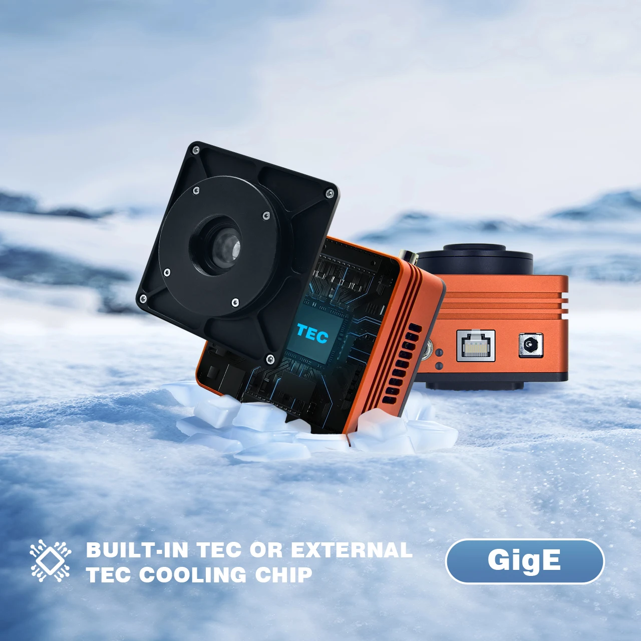 Machine Vision Imaging 640 x 512  InGaAs Sensor Gigabit Ethernet High Speed Shortwave IR Camera For Semiconductor Inspection