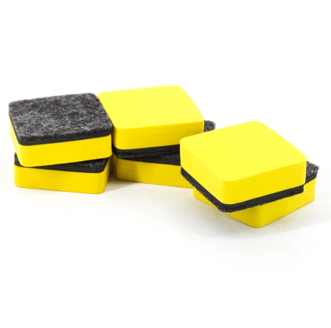 Colored Square EVA Felt Black Board Eraser White Board Eraser