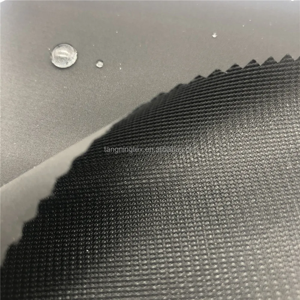 
 Атласная тафта 560T, ламинированная трикотажной сеткой, ткань из 100% полиэстера для одежды  