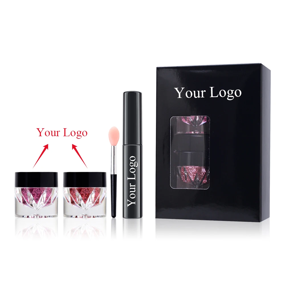 Custom Lip Gloss Private Label Lipgloss Kit No Logo Lipstick Glue With Glitter Powder Shiny Lipstick Matte