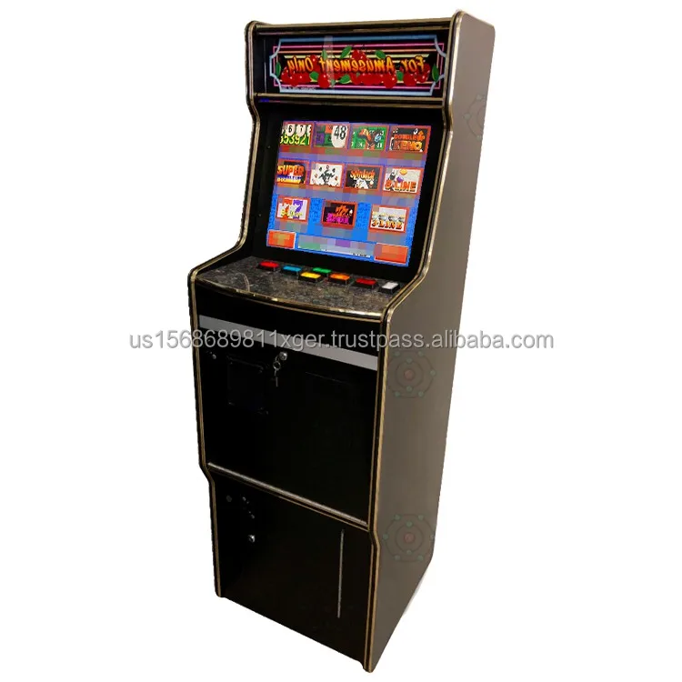 Mini Coin Operated Bar Top Wooden Cabinet 19/22inch Touch Screen Pog Game Machine