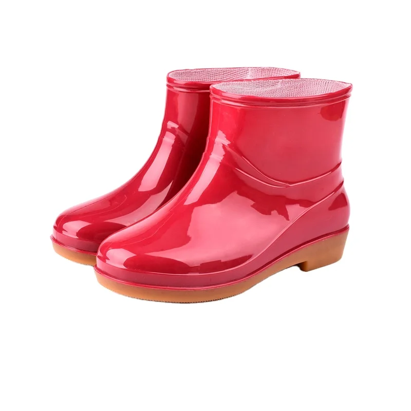 Wholesale Cheap Fashion Woman Yeezy Rain Boots 2022 Custom Waterproof Pvc Plastic Rain Boots For Women