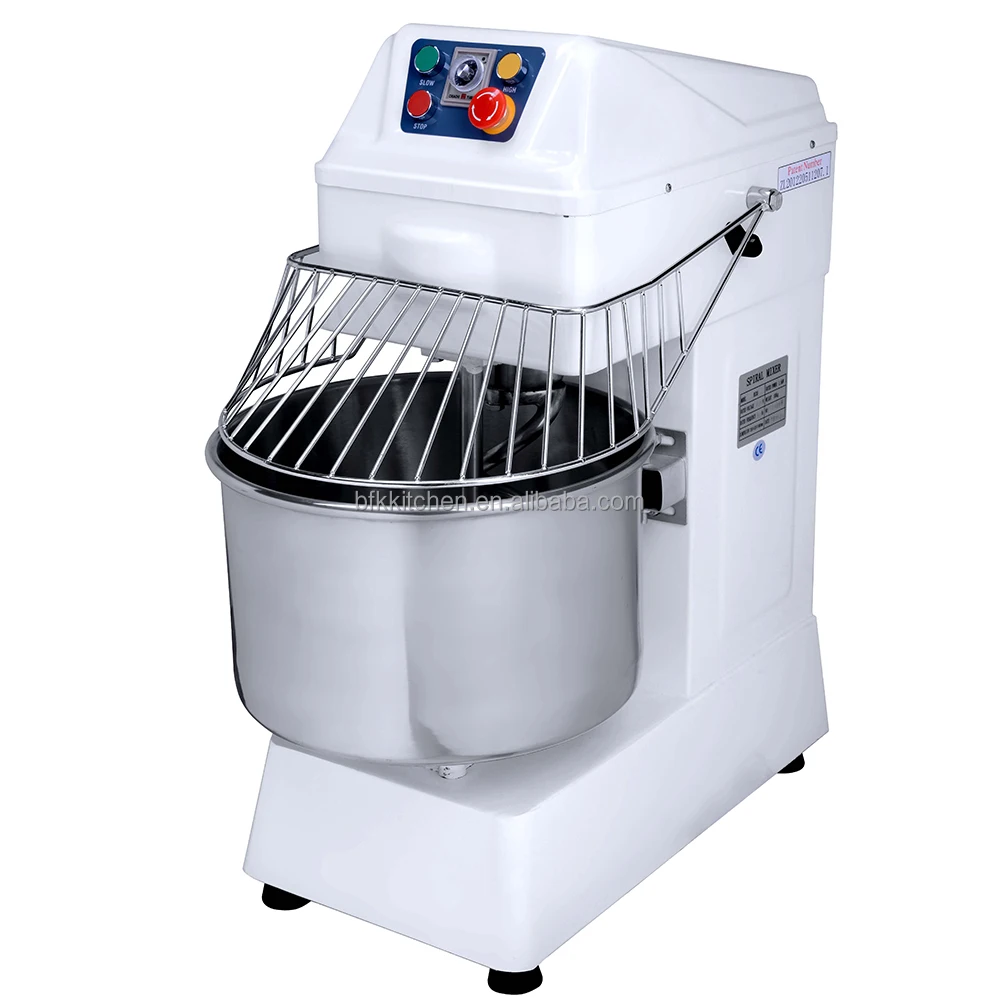 64L 25KG food mixers spiral dough kneeding mixer 8kg to 100kg capacity dough mixing machine  for sale