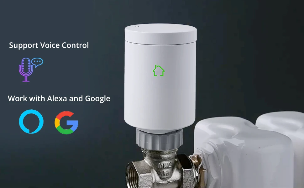 WIFI ZigBee 3.0 Smart TRV Radiator Actuator Thermostat Heater Programmable Thermostatic Valve Temperature  Battery Thermostat