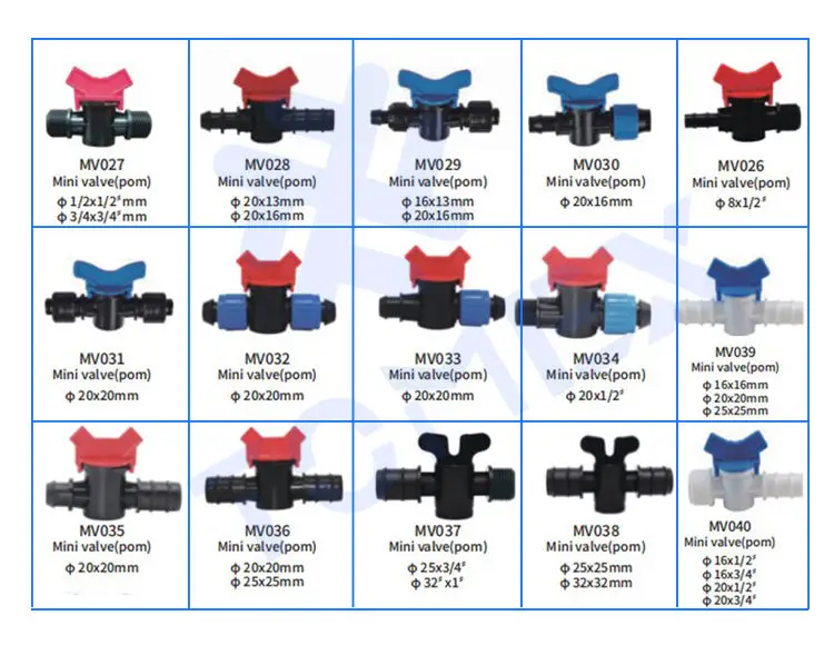 Hot sales miniature Pressure pp fitting 1/4 in 16mm mini small float valve