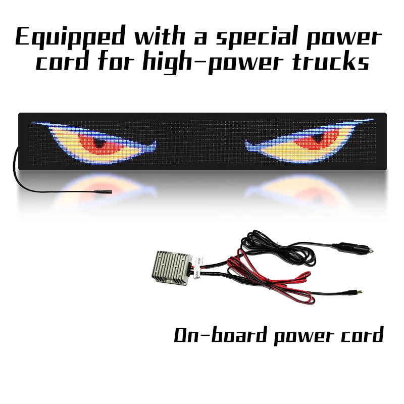Truck Windshield LED Panel APP DIY Animated Messages Programmable 24V Truck Flexible LED Screen Shop Window Adverting LED Board