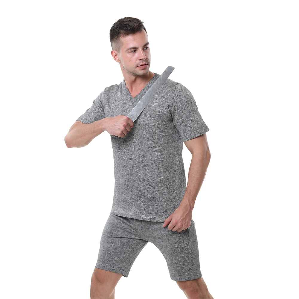 Customized Knife Proof Shirt Anti Cut Shirts Cut Resistant Safety Clothing Neck Protective T-Shirt