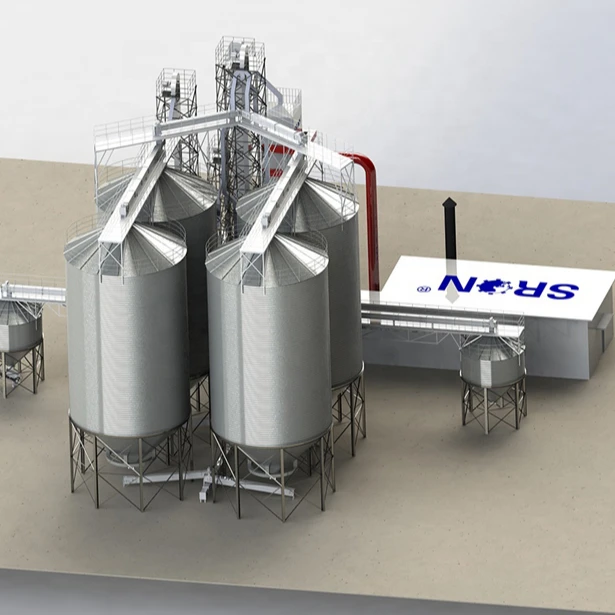 Cereal storage with galvanized iron silo with 3000 cases in good use