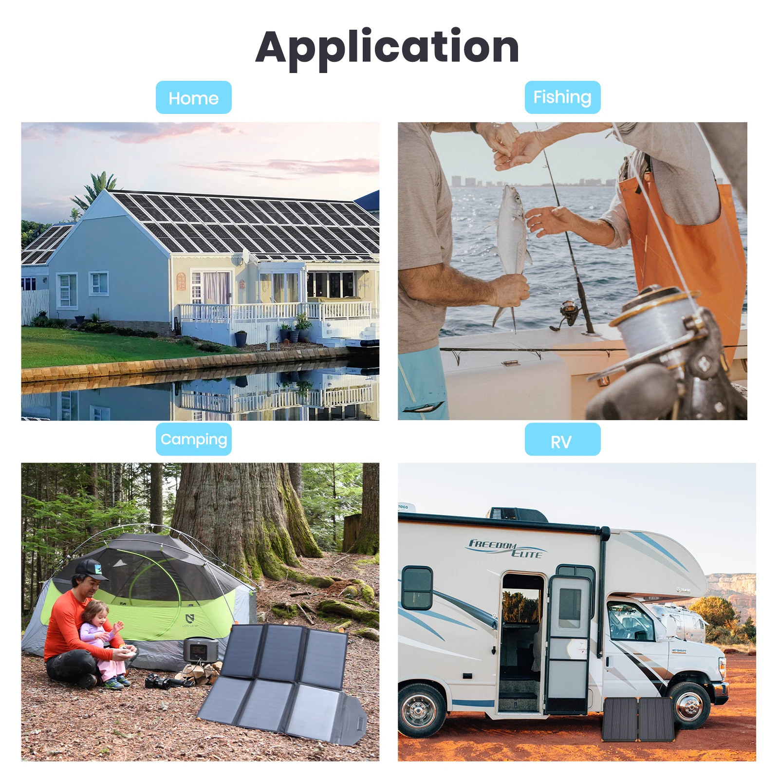 Портативное легкое солнечное зарядное устройство FlexSolar 60 Вт