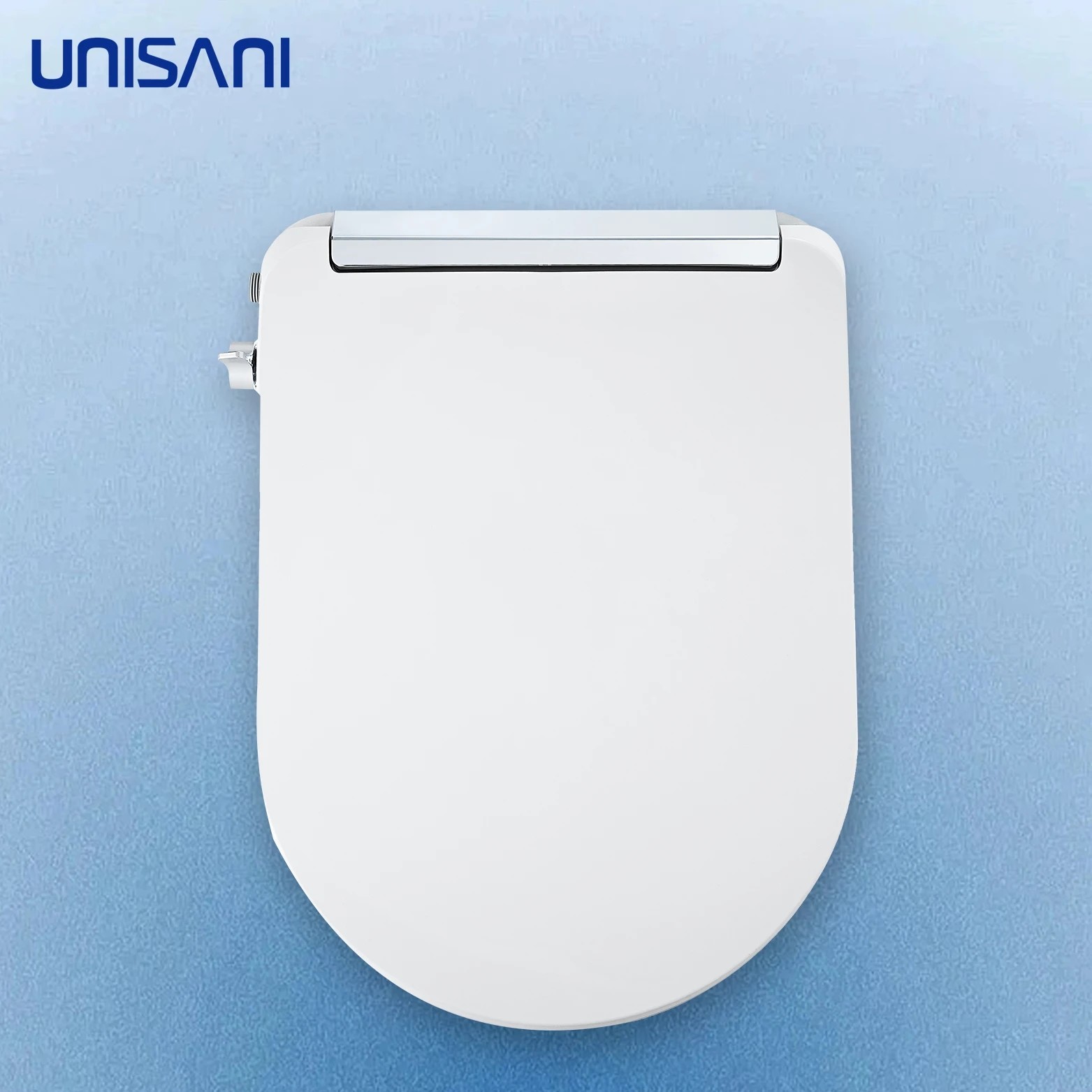 Watermark Smart Bidet Toilet Seat Cover Remote Heated Soft Close Mute Hygiene Bathroom Toilet Seat Made Plastic Elongated Shape