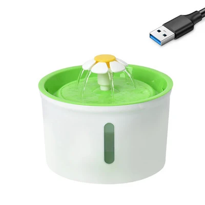 New Design Flower Style Automatic Electronic LED 2L Litter pet water dispenser dog feeder Pet Water Cat water Fountain