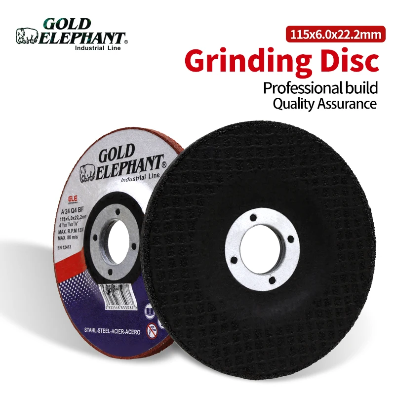 Gold Elephant high quality 4.5 inch grinding disc  115x6.0x22mm grinding wheel for metal