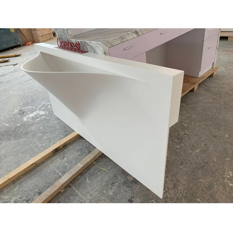 Corian твердая поверхность овальной формы раковина для ванной умывальник Специальный дизайн гостиной